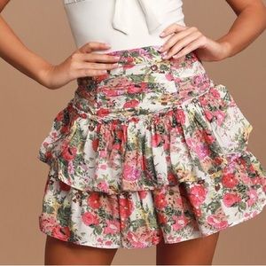 Auguste floral mini skirt size 4